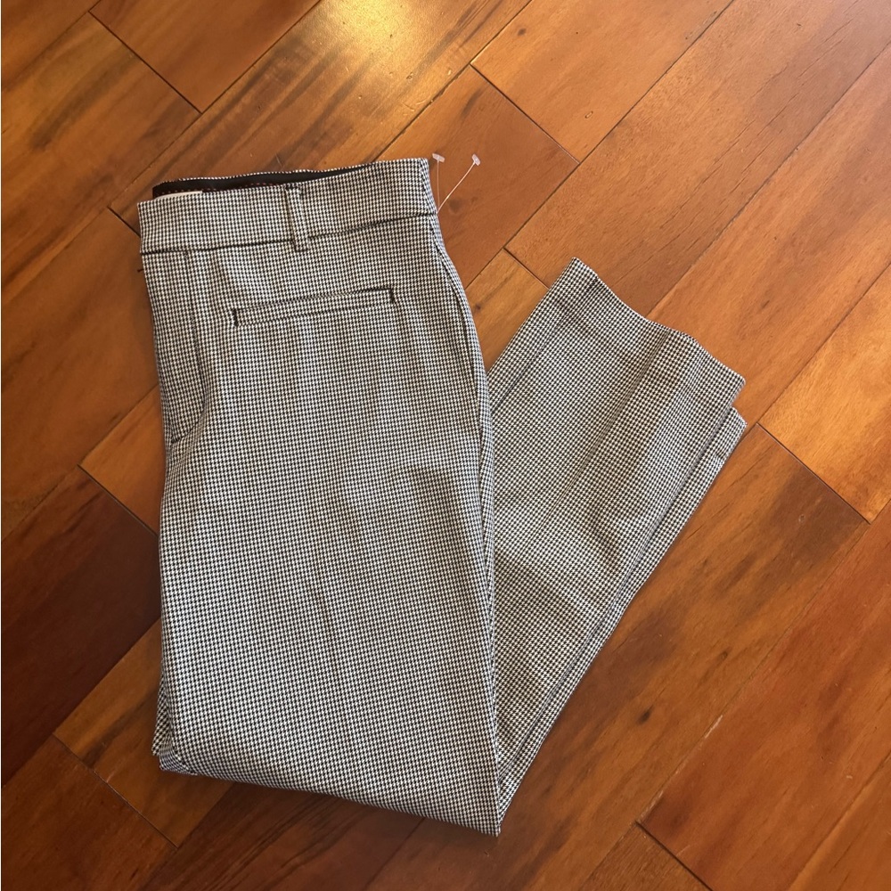 Maeve Black and White patterned Dress Pants